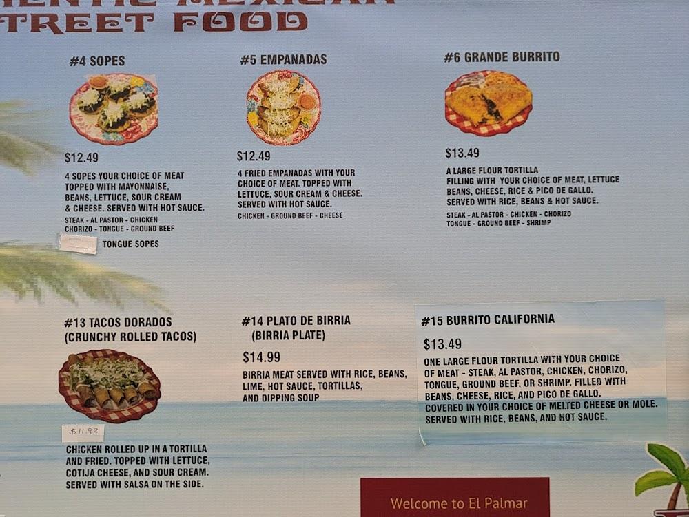 El Palmar Mexican Grill Menu image 3